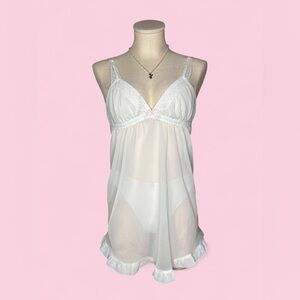 Betsey Johnson Pearl White Babydoll Woman’s S/M